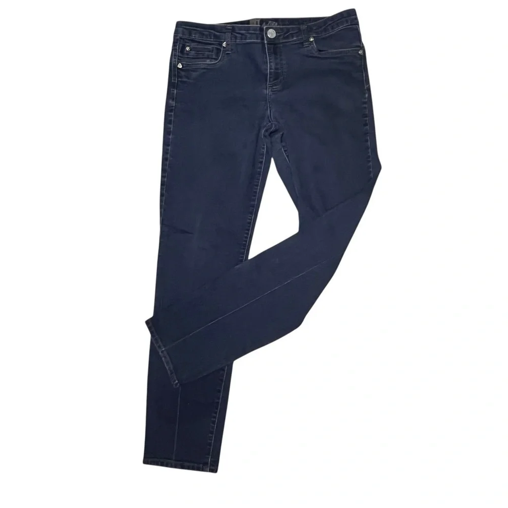 Kut From The Kloth Midrise Dark Wash Skinny Jeans Size 10